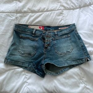 Guess Jeans Stretch Denim Jean Shorts, Women's 28
